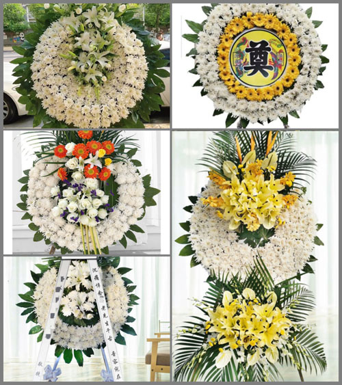 广东江门市台山市白沙镇岗美村花圈速递