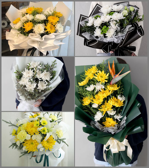 广东江门市台山市白沙镇岗美村白事花束代送